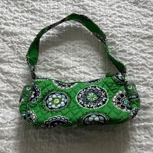 Vera Bradley Green Quilted Floral-Print Shoulder Bag